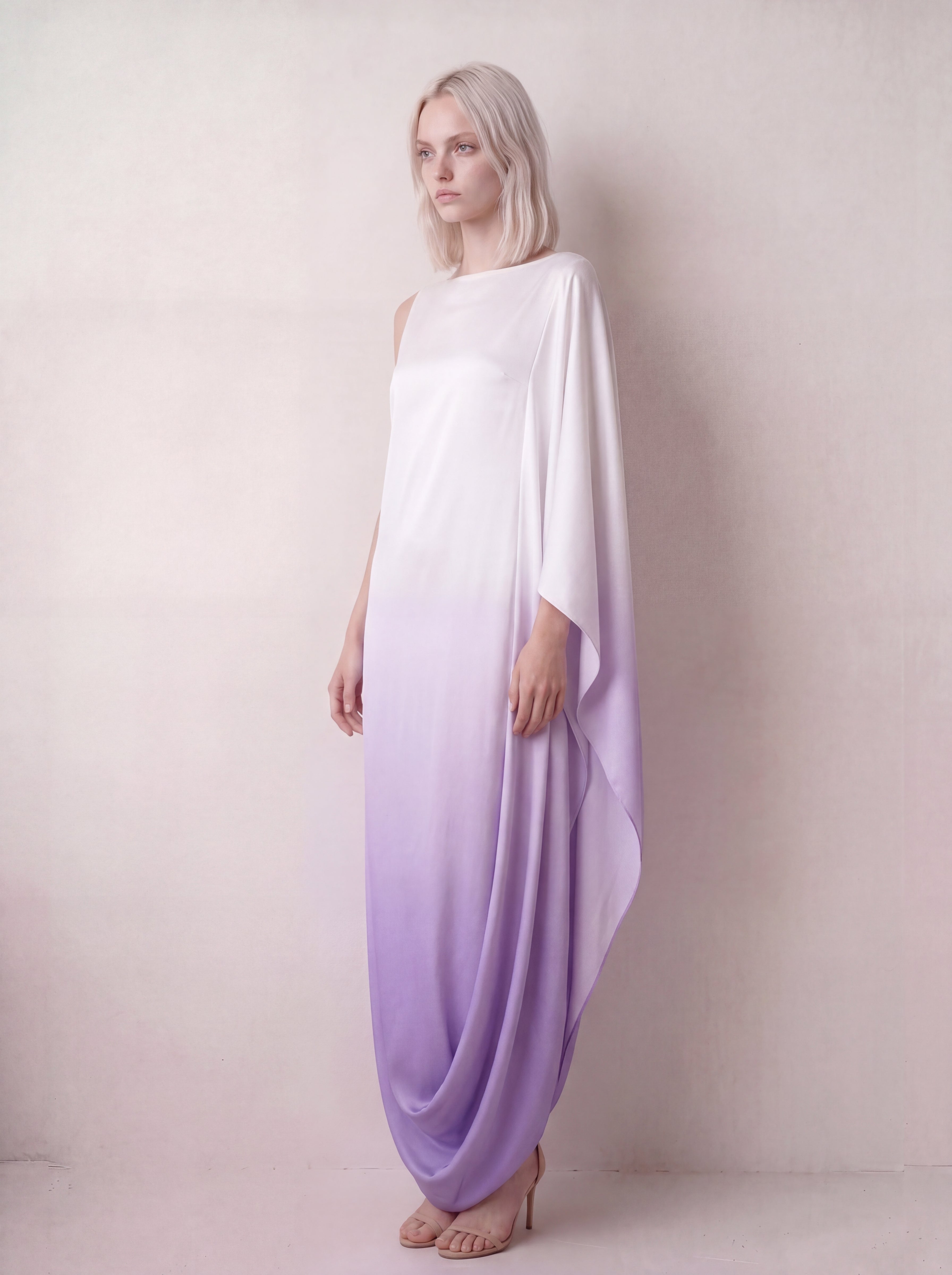 CORA dress in Lilac Ombré — side