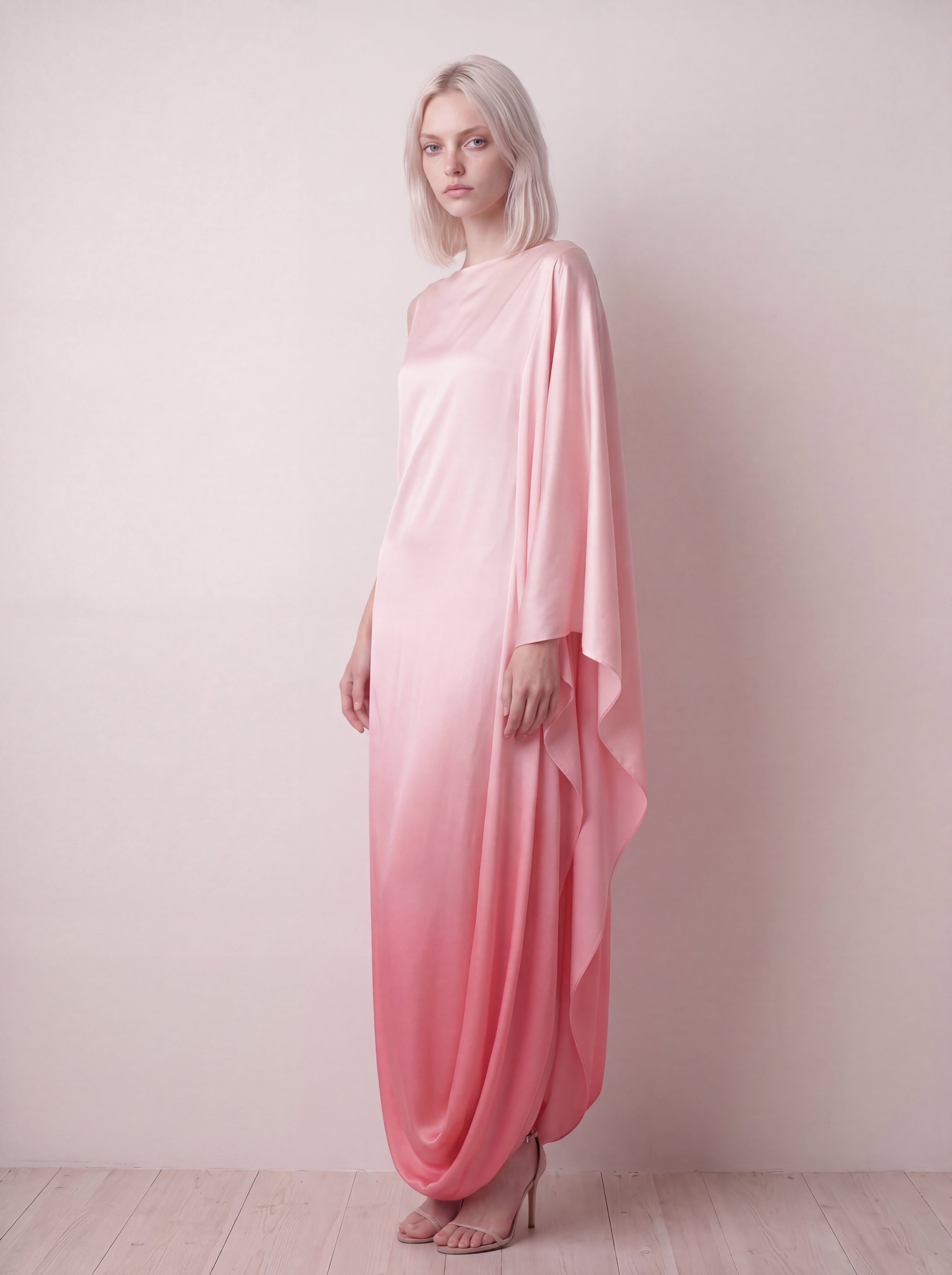 CORA dress in Blush Ombré — side