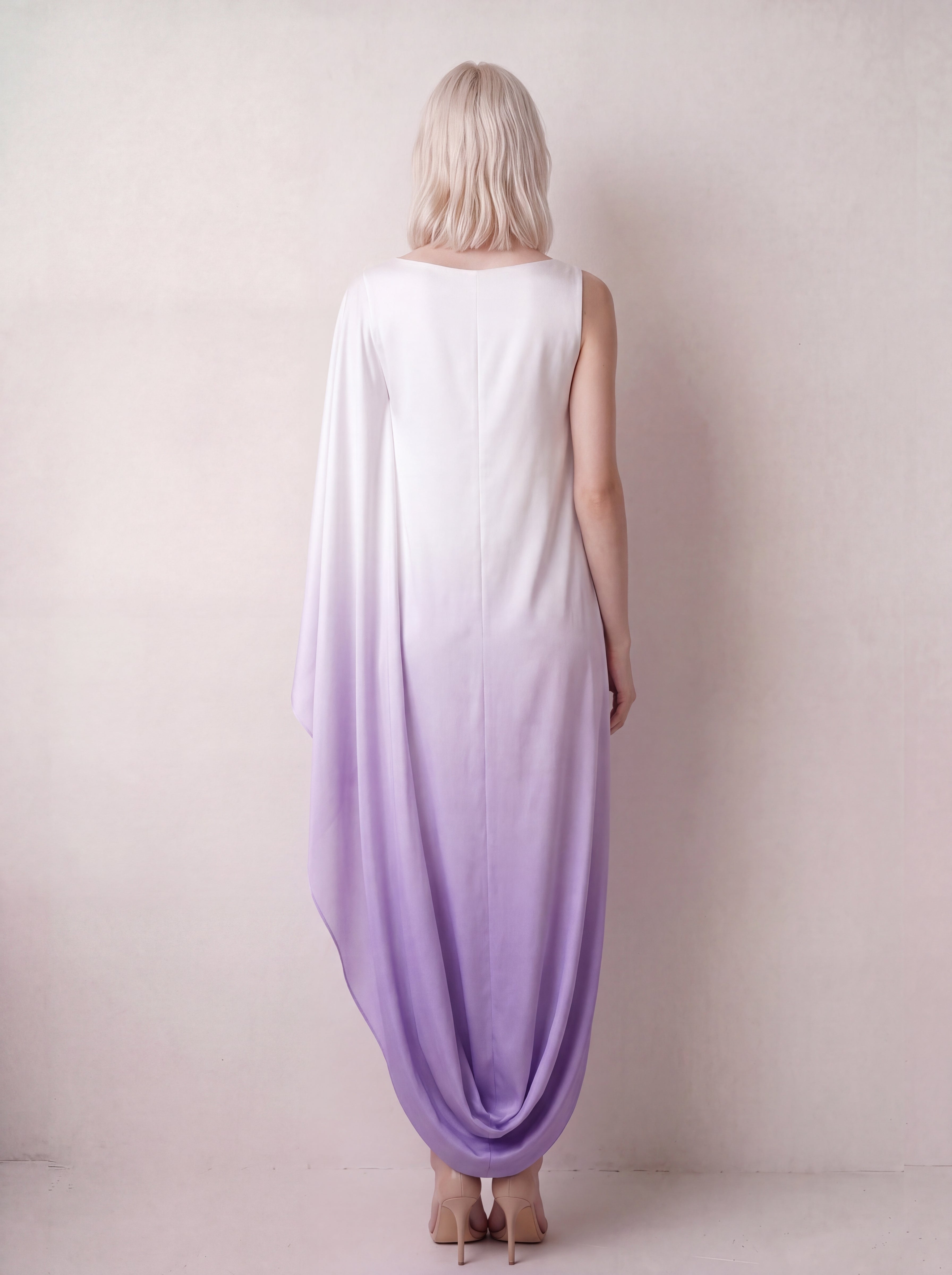 CORA dress in Lilac Ombré — back