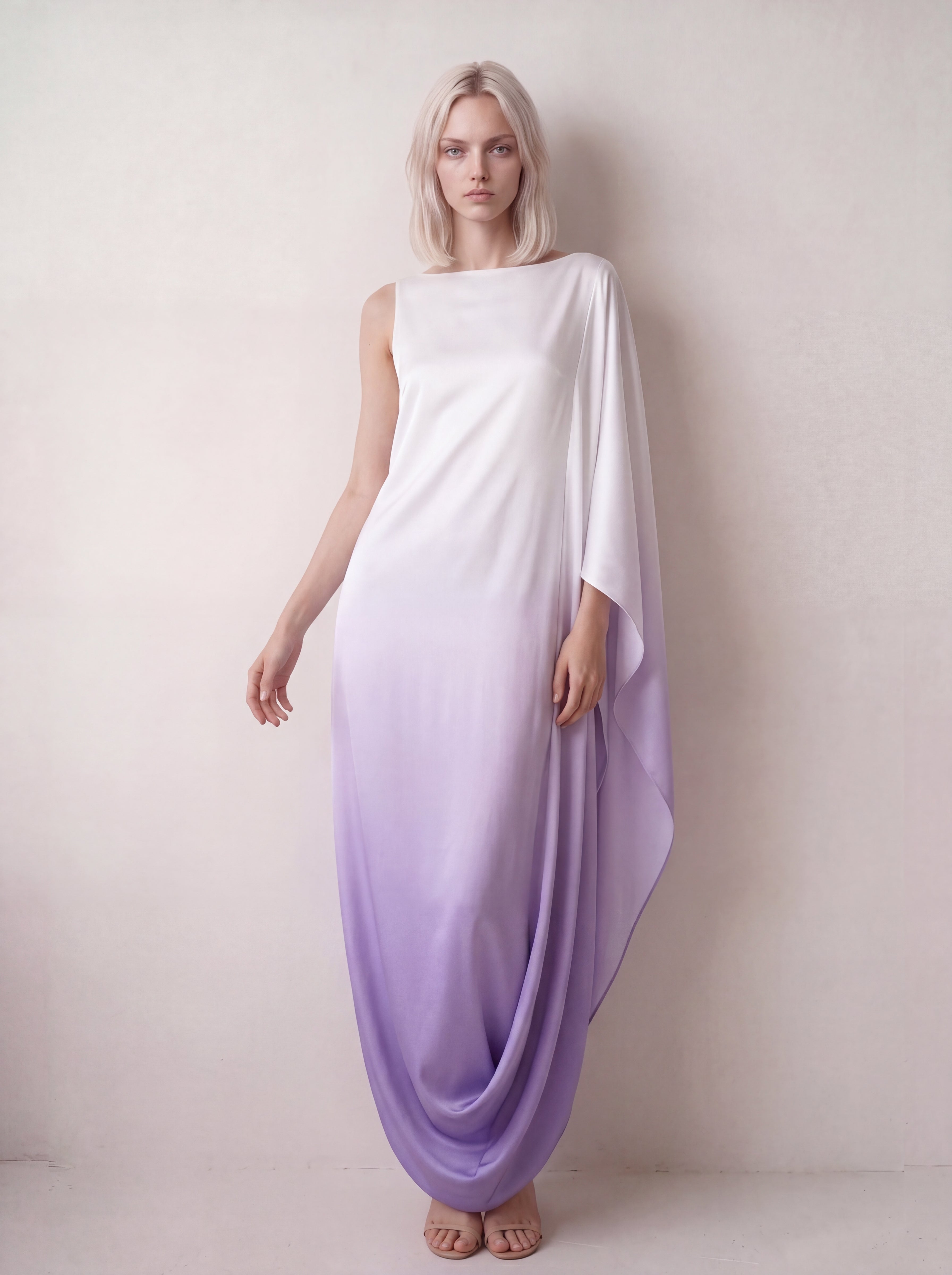 CORA dress in Lilac Ombré — front