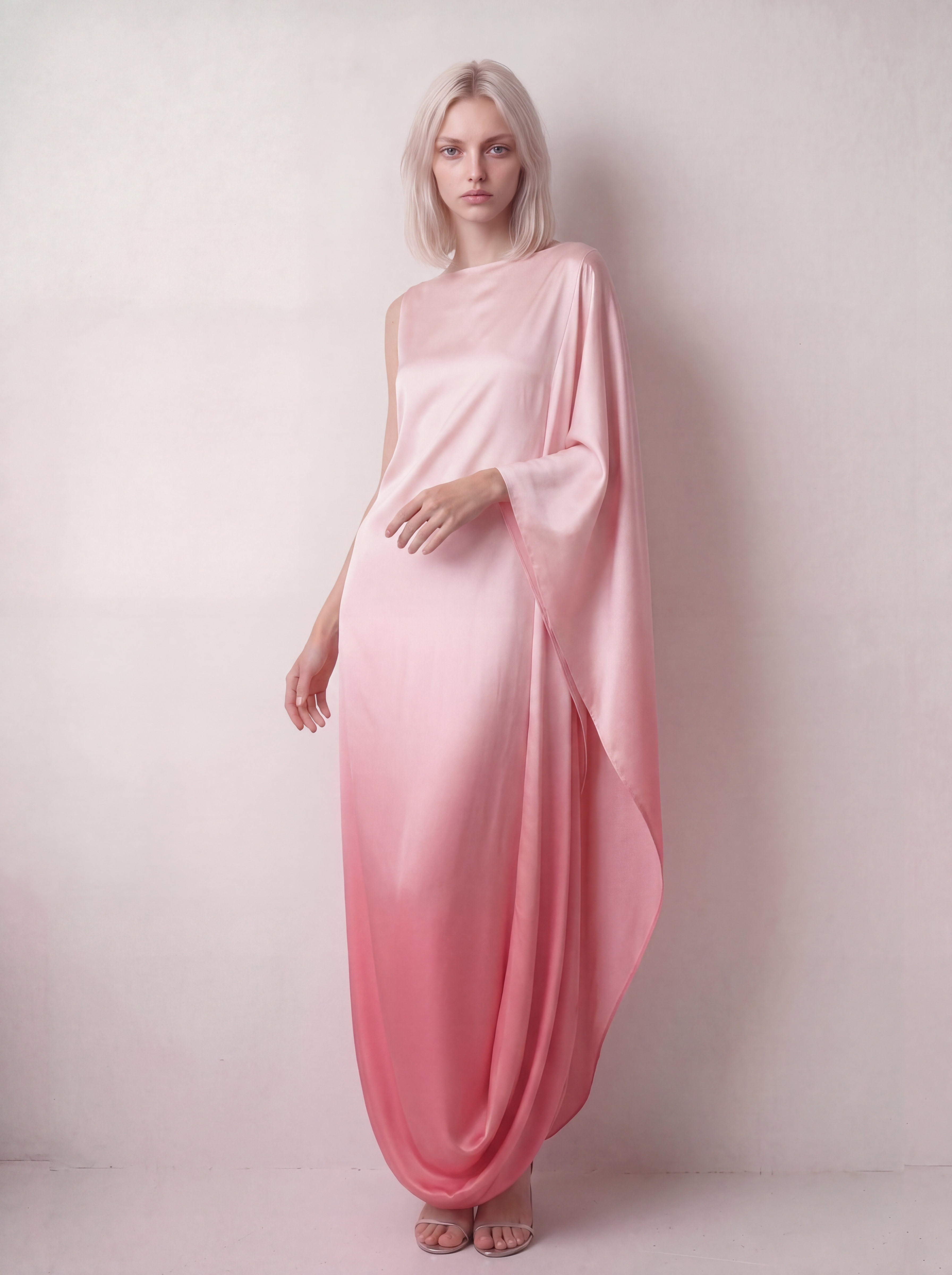 CORA dress in Blush Ombré — front